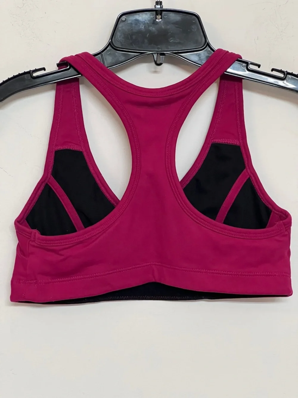 🌞 bebe vintage y2k fitness pullover sports bra hot pink/maroon women size S